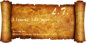 Lippay Tímea névjegykártya
