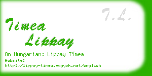 timea lippay business card